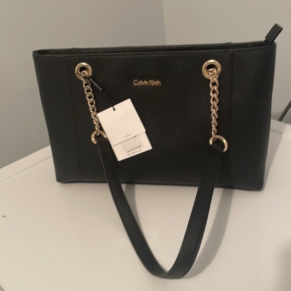 Calvin Klein leather satchel